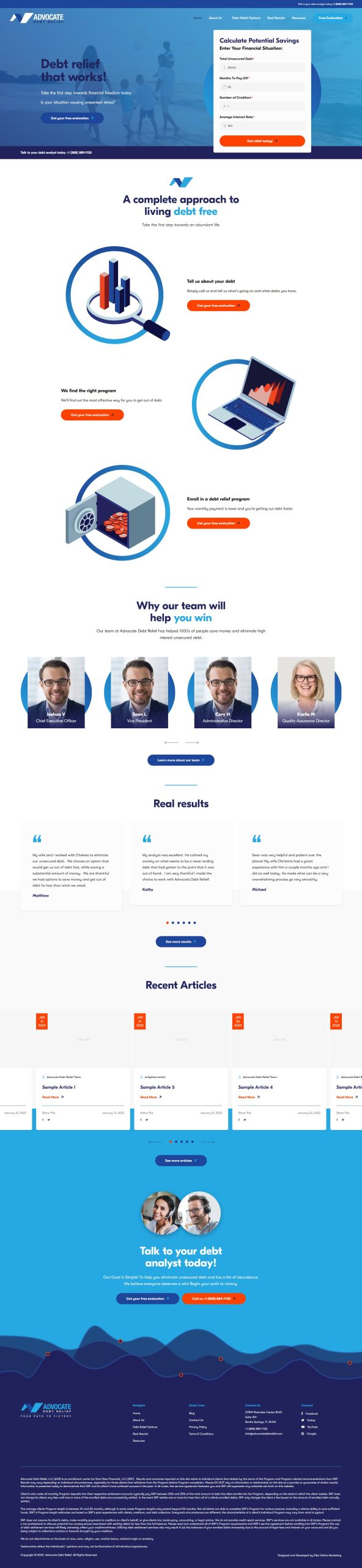 Adovtcate Debd Relief