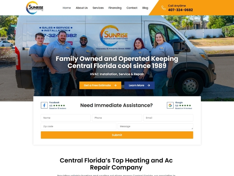sunrise heating & air